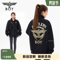 BOY LONDON24秋款上衣黑金设计感宽松黑色潮牌外套N23901 黑色 XS