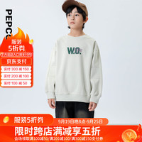 小猪班纳童装2024秋装儿童卫衣中大童男童套头衫男孩上衣秋季 象牙白 140cm