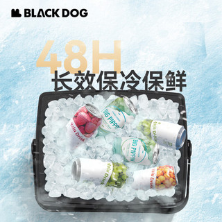 black dog户外保温箱露营野餐冷藏箱保冷保鲜箱外卖钓鱼箱送冰袋 13L夜幕黑