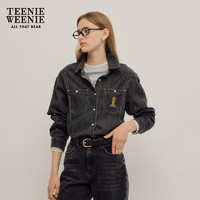 TEENIE WEENIE 小熊秋季复古美式牛仔衬衫外套