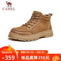 骆驼（CAMEL）百搭厚底增高软底城市户外工装滑板鞋男 G14W136630 沙漠黄 38 