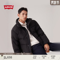 Levi's/李维斯 男士 简约休闲无帽御寒 羽绒服 黑色 M