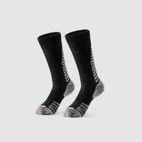 蕉内氮气706Dry Pro男士轻运动跑步长筒袜抗菌防臭网眼... 黑雾灰 1双