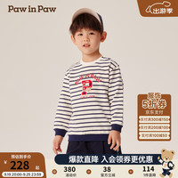 PawinPaw卡通小熊童装2024年秋冬新款男宝圆领卫衣