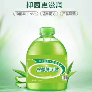 荔雅 正品芦荟抑菌消毒清香型按压式洗手液家用学校单位商用通用型超值