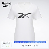 Reebok 锐步 官方女子TEE经典LOGO简约运动休闲百搭圆领