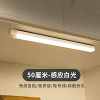 以典 500mm白光单支装 以典led人体感应灯带楼道走廊橱柜衣柜灯镜前灯柜底灯家用小夜灯