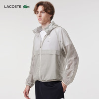 LACOSTE 拉科斯特 法国鳄鱼男装24春季休闲运动风百搭夹克外套BH3757 XFJ/奶油白 52 /180