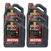 MOTUL 摩特 8100X-CESS 全合成机油汽车润滑油5W-40 SN级5L*1 欧盟进口机油 5W40 5L*4