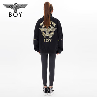 BOY LONDON24秋款上衣黑金设计感宽松黑色潮牌外套N23901 黑色 M