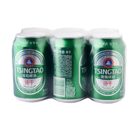 88VIP：TSINGTAO 青岛啤酒 纯干 330ml*6听