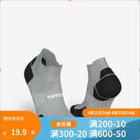 DECATHLON 迪卡侬 跑步袜运动袜篮球白袜子夏季男短袜长袜健身袜MSTS 短帮-灰色 43~44码