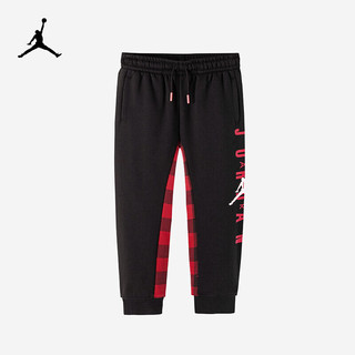 耐克（NIKE）童装男女童针织长裤秋冬Jordan儿童运动裤 正黑色 160(L)