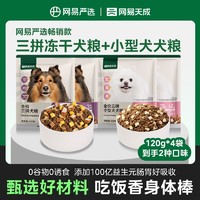 网易天成 多人团:网易天成严选犬粮试吃装冻干三拼+小型犬犬粮共480g无谷营养狗粮