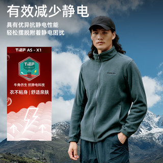 探路者（TOREAD）三合一冲锋衣户外抓绒登山服防水透气保暖男女秋冬外套2024年 迷踪绿-男女同款 3XL