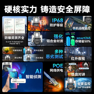 HIKVISION海康威视防爆监控摄像头400万25倍变焦红外100米语音对讲声光警戒网络球机POE供电DS-2DC5425I-DWX