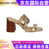 MICHAEL KORS 迈克·科尔斯 迈克.科尔斯高跟鞋凉鞋时尚女鞋 40S4ALMS1L 740香槟金 38