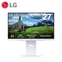 LG 乐金 27GS86Q 27英寸 IPS G-sync FreeSync 显示器(2560×1440、180Hz、98%DCP-P3、HDR400)