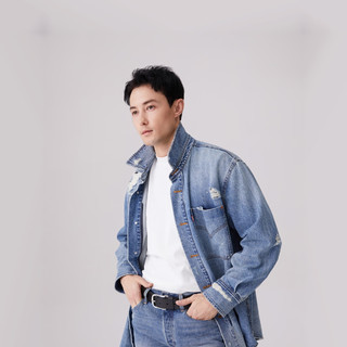 Levi's李维斯男士3M新雪丽两穿破洞夹克外套0017L 牛仔蓝 0017L-0000 XL