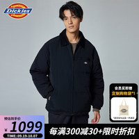 dickies前胸拉链口袋小logo羽绒服 休闲百搭 男羽绒服 DK0A87C8 黑色 2XL