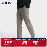 FILA 斐乐 官方男士梭织长裤2024年冬季运动直筒裤健身休闲裤