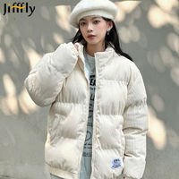 百亿补贴：jifffly 棉服外套女冬季保暖小众立领面包服男情侣款