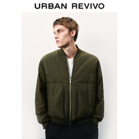 UR2024秋冬男装潮流休闲飞行员廓形拉链羽绒服UMV130002 军绿 XL