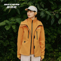 SKECHERS 斯凯奇 魔方冲锋衣 女款户外徒步保暖防水外套