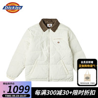 dickies前胸拉链口袋小logo羽绒服 休闲百搭 男羽绒服 DK0A87C8 白鹭白 XL