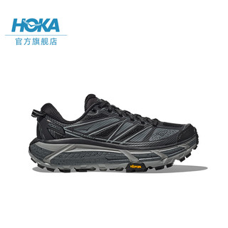 HOKA ONE ONE 男女款秋季飞速马法特2户外休闲鞋MAFATE 2透气缓震 黑色/城堡灰(建议拍大半码） 41