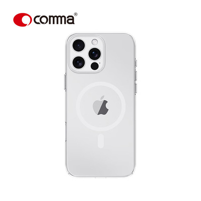comma 珂玛 琉璃系列磁吸保护壳iPhone16手机壳适用于苹果16ProMax 透明 iPhone16