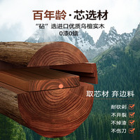 Royalstar荣事达百年龄乌檀木切菜板防霉抗菌家用实木砧板双面案板厨房 【百年龄乌檀树芯】实木双面特大号加厚