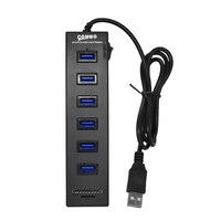 L-CUBIC 酷比客 LCC14BK 集线器/带读卡器/USB3.0 6口/黑色