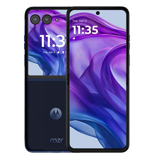 摩托罗拉 新品上市/12期免息/联想moto razr 50 Ultra全网通5G折叠屏手机4英寸无界大外屏旗舰影像双卡摩托罗拉AI手机