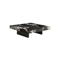 QuanU 全友 DW1267 现代简约茶几 宝格丽黑 100*100*30cm