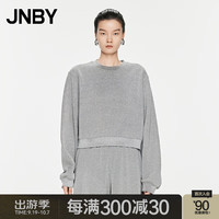 JNBY江南布衣24秋24秋卫衣轻户外圆领套头H型5O9414220 040/银灰 XS