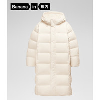Bananain 蕉内 氢气502Storm女士长款羽绒服加厚90鸭绒保暖女装外套 10210470011 象牙白 S