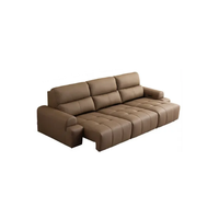 CHEERS 芝华仕 30333 复古电动功能沙发床 三人位三电动 可可棕