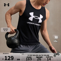 安德玛（UNDERARMOUR）春夏Sportstyle男子训练运动背心1382883 黑色001 M