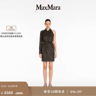 Max Mara MaxMara 2024年早秋女装印花衬衫连衣裙1226204106 黑色 36