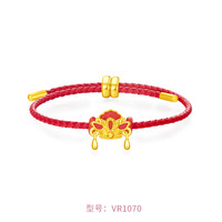 CHOW TAI FOOK 周大福 SOINLOVE蜜粉金十里红妆凤冠黄金转运珠吊坠女VR1070