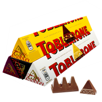 三角（TOBLERONE）瑞士三角巧克力牛奶葡萄干白黑巧克力含蜂蜜巴旦木糖100g*4条 牛奶黑白葡萄干各1条组合装400g