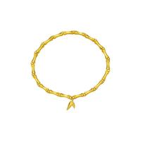 CHOW TAI FOOK 周大福 传承系列 F229862 竹节足金手链 16cm 13.98g