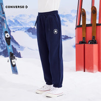 匡威（Converse）匡威童装男童女童加绒长裤裤子儿童运动裤卫裤休闲裤 藏青蓝 160/66(L)
