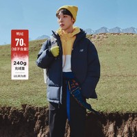 new balance NB正品情侣潮流时尚连帽鸭绒短款羽绒服AMJ33339