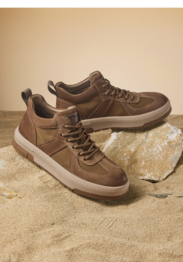 24年冬季男士时尚休闲鞋保暖舒适高帮鞋厚底百搭鞋子男