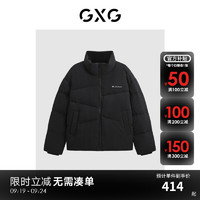 GXG男装双色休闲华夫格羽绒服#GED1Y200834 黑色 180/XL