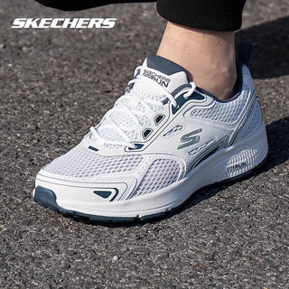 移动端、京东百亿补贴：SKECHERS 斯凯奇 男士软底网面跑步鞋 220036-WNV