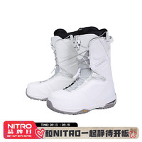 NITRO Snowboards NITRO单板滑雪鞋TEAM全地域全能公园刻滑白色2324男款单板滑雪靴 白色(中国 全能型号) 41 270mm