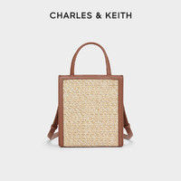 CHARLES & KEITH CHARLES&KEITH24夏新款CK2-30782325-2复古手提托特包斜挎小方包